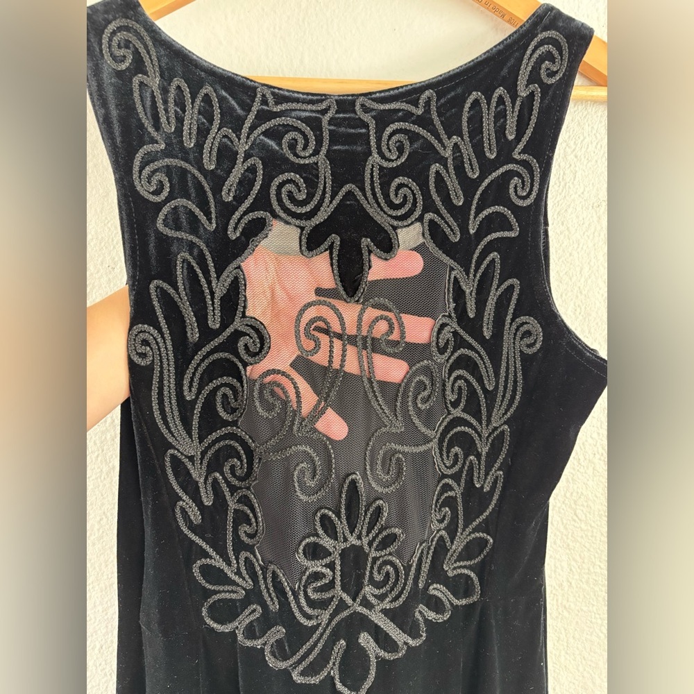 Vintage Scott McClintock Black Velvet Gown - Size 12